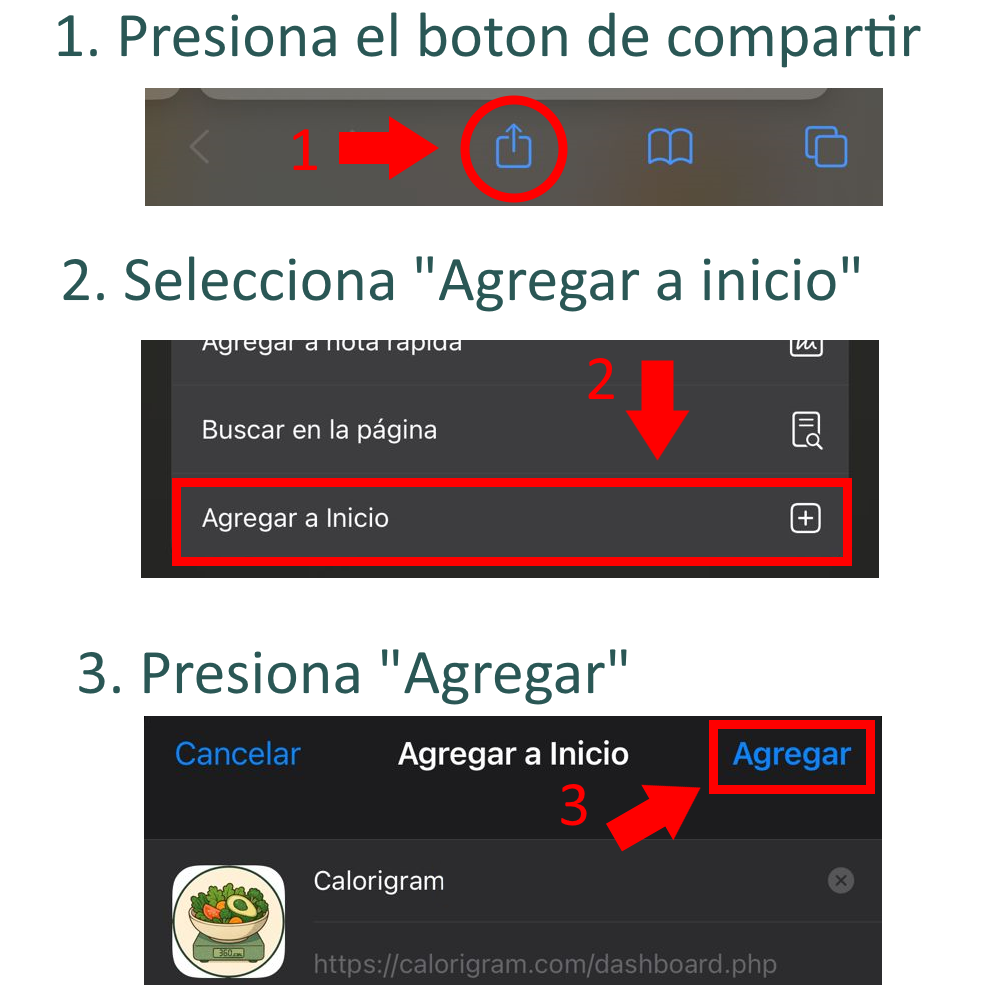 Agregar a Inicio